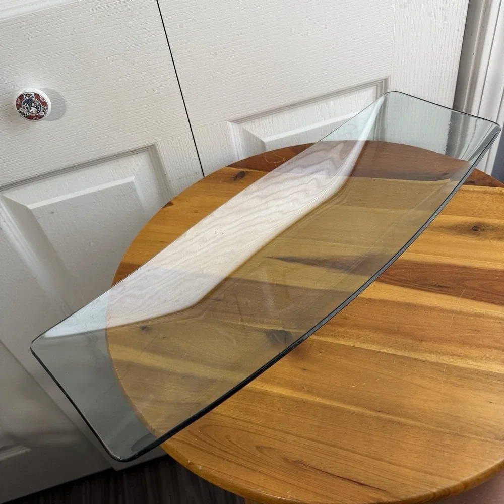 Clear Glass Centerpiece Decor Bowl Living Room Dining Room Multipurpose Preppy
